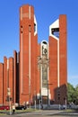 Modern sacral architecture - St. Thomas Apostle church in Warsaw, Poland